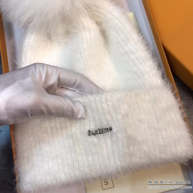 Supreme 剪水鑽搭配名媛款 時尚毛絨款針織帽 LLWJ5832